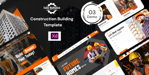 Cons-Builtance - Construction & Building xd Template