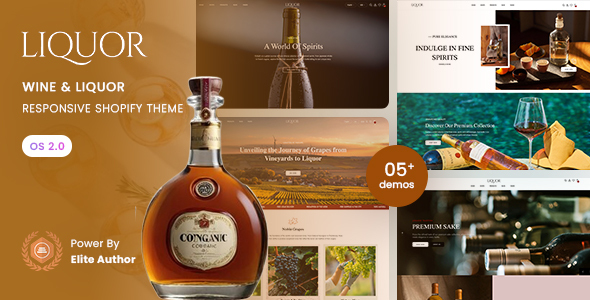 Liquor – Wine & Liquor Responsive Shopify 2.0 Theme – 0 Sold!