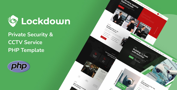 Lockdown – Private Security & CCTV Service PHP Template – 0 Sold!