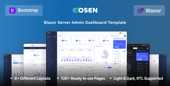 Osen - Blazor Server Admin & Dashboard Template