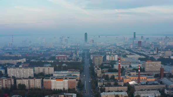 Light Fog Over the City