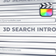 3D Search Logo Intro - FCPX - VideoHive Item for Sale