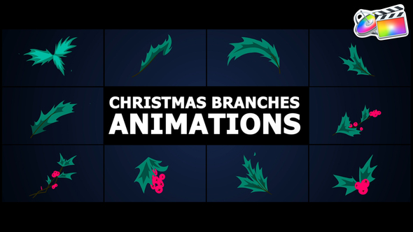 Christmas Branches Animations | FCPX alt