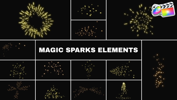 Magic Sparks Elements | FCPX alt