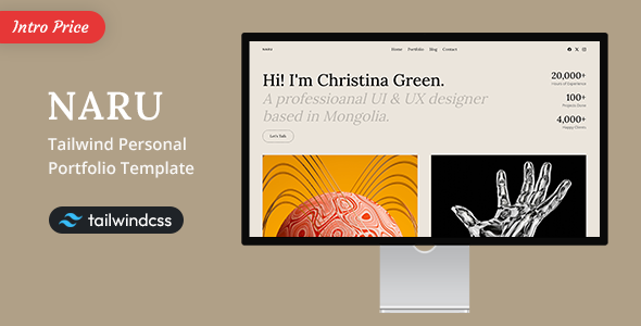 Naru - Tailwind Personal Portfolio Template