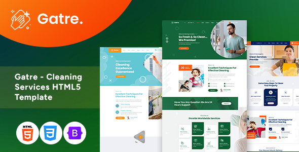 Gatre - Cleaning Services HTML5 Template