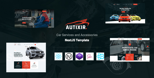 Autixir - Auto Parts Shop Car Accessories React NextJS Template