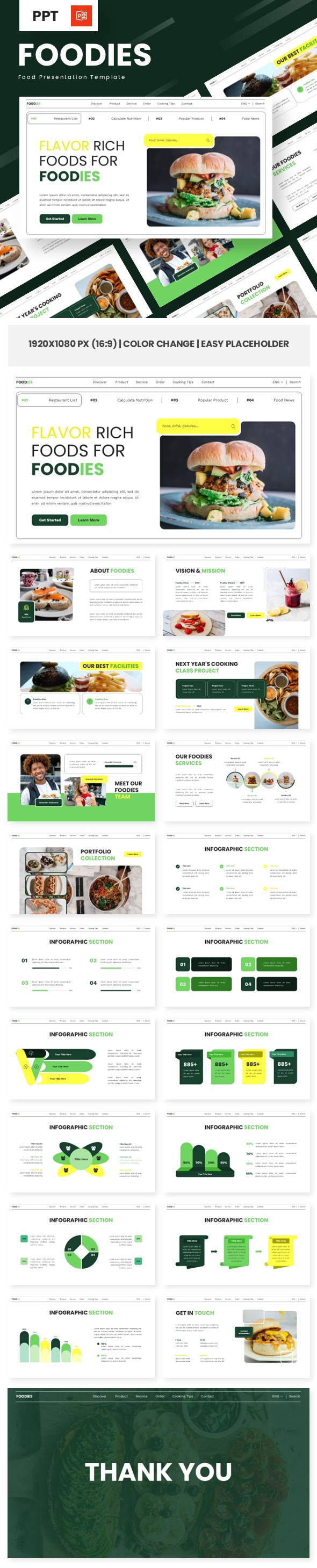 Foodies - Food Powerpoint Templates