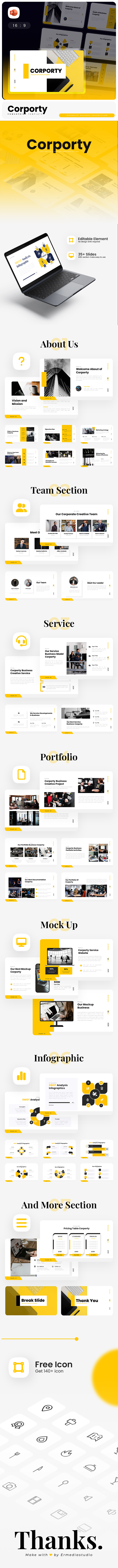 Corporty – Business PowerPoint Template