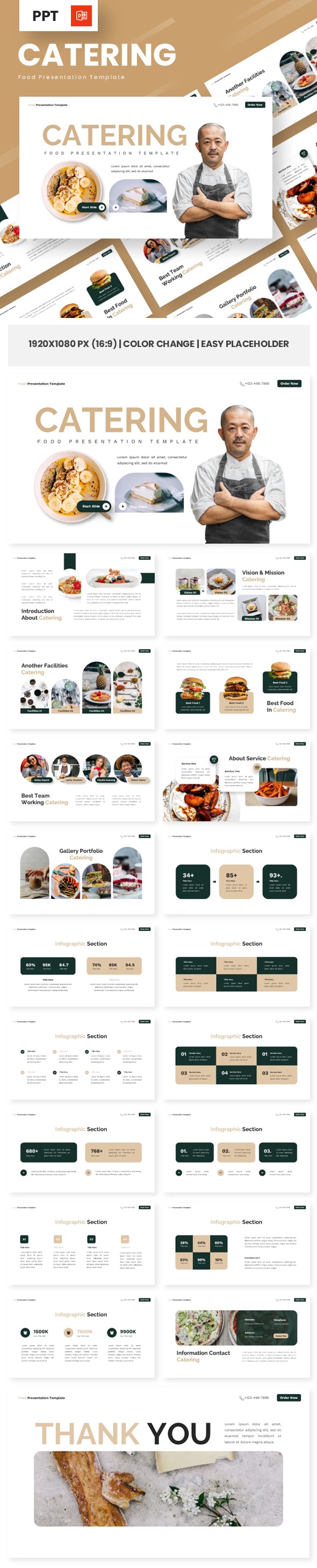 Catering - Food Powerpoint Templates