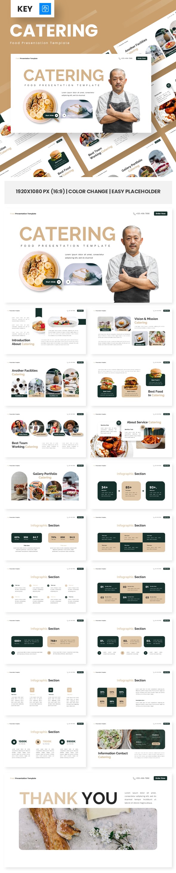 Catering - Food Keynote Templates