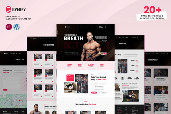 Gymify - Gym & Fitness Elementor Pro Template Kit