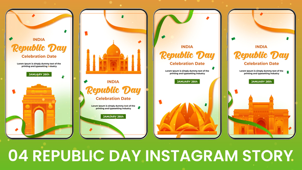 Indian Republic Day Celebration Instagram Story