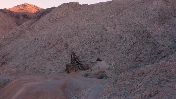 Noonday Mine  - Ore Bin Ruin - Tecopa, CA - Aerial