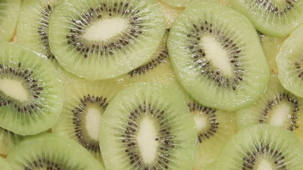 Kiwi Slices Are Rotating