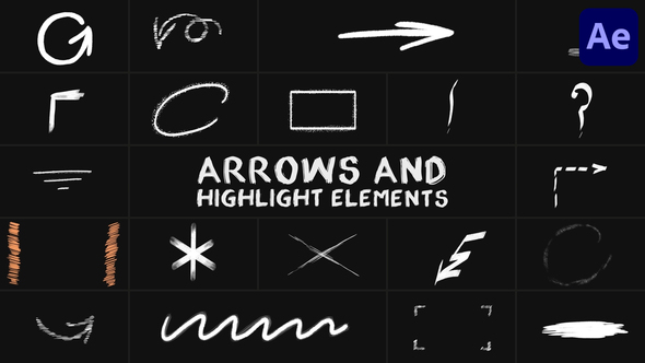Arrows And Highlight Elements for After Effects alt