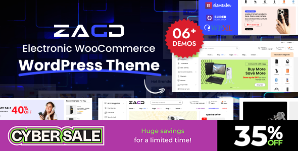 Zagg - Electronics & Accessories WooCommerce WordPress Theme