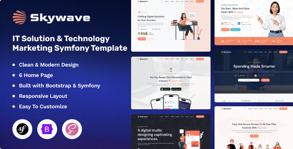 Skywave - IT Solution & Technology Marketing Symfony Template