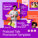 Podcast Talk Promotion Instagram Template - GraphicRiver Item for Sale