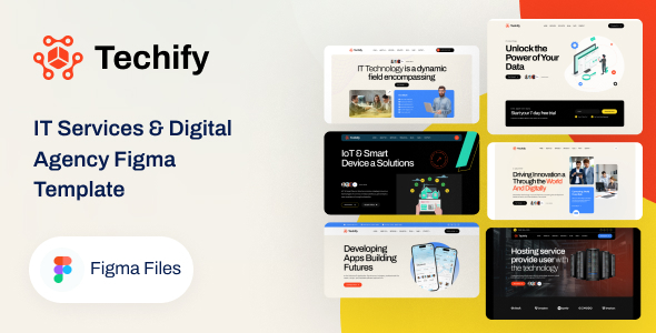 Techify - IT Services & Digital Agency Figma Template