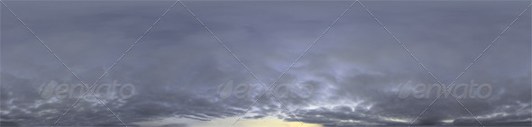 Skydome HDRI - Dusk Clouds