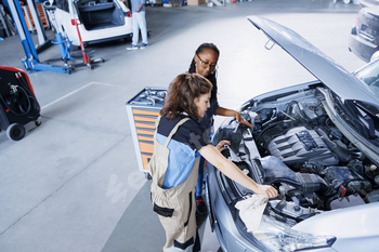 Professional client car checkup