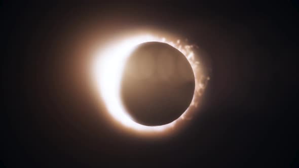 Abstract animation of eclipse of sun