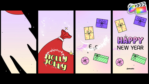 Christmas Gifts Logo Stories for FCPX alt