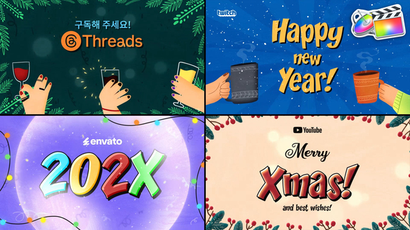 Christmas Greetings Typography | FCPX alt