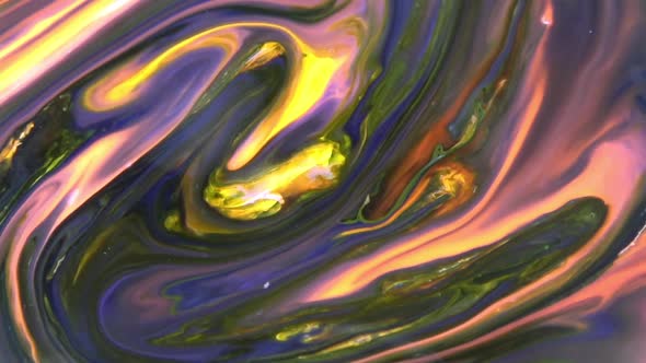 Abstract Background With Psychedelic Painting In Vivid Colors 552