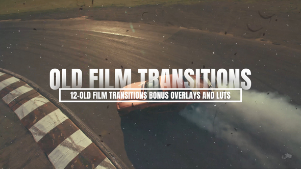Old Film Transitions and Bonus Overlays and LUTs | FCPX alt