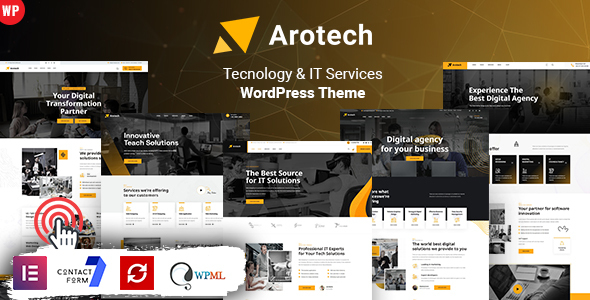 Arotech - Technology IT Services WordPress Theme