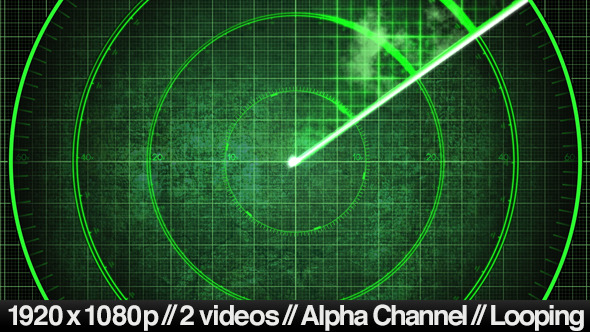 Radar Detection Screen Display - 2 Looping Styles