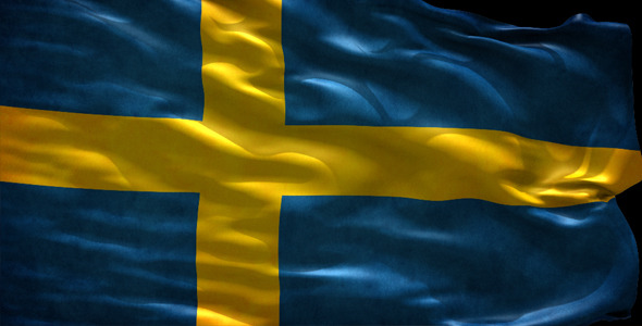 Sweden Looped Flag