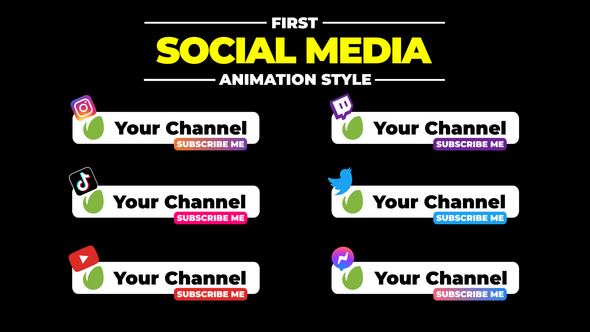 Social Media Lower Thirds | AE