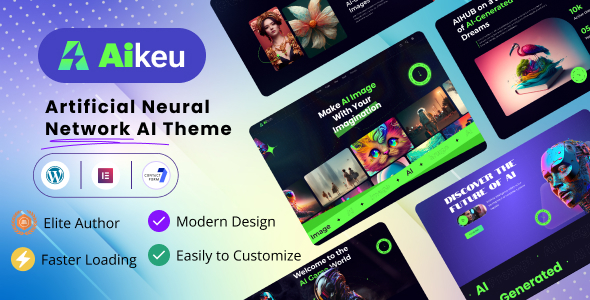 Aikeu - Artificial Neural Network AI WordPress Theme Template