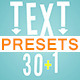 30+1 Text Presets - VideoHive Item for Sale