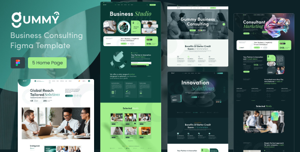 Gummy - Business Consulting Figma Template