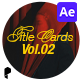 Title Card Vol. 02 Ae - VideoHive Item for Sale