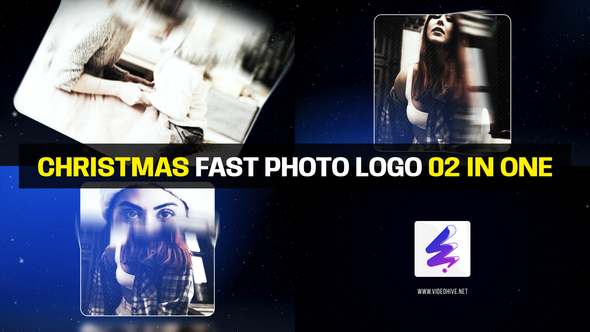Christmas Fast Photo Logo