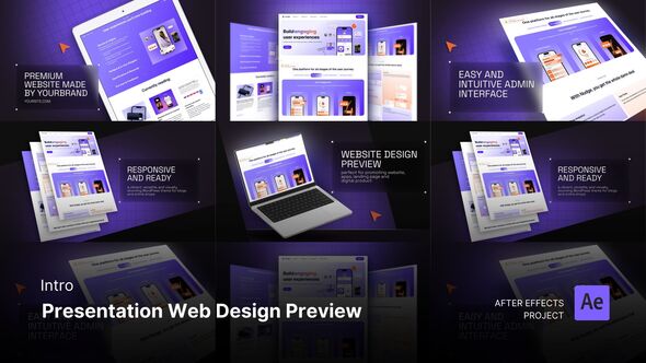 Intro/Opening - Presentation Web Design Preview After Effects Project Files alt