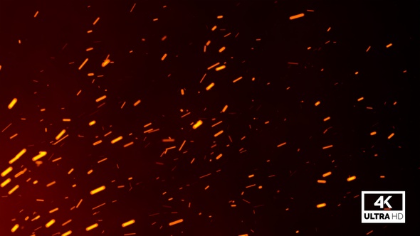 Flying Fire Embers Particles Background V2 alt