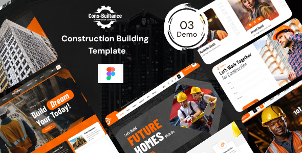 Cons-Builtance – Construction & Building Figma Template – 0 Sold!