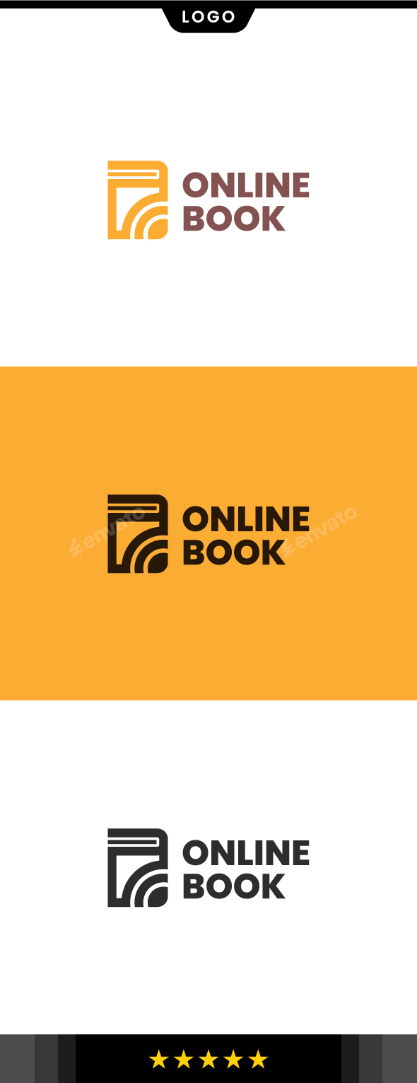 Online Book Logo Template