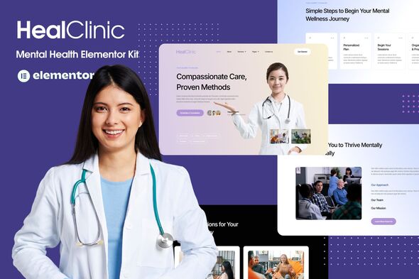 HealClinic - Health Care Center Elementor Kit Template