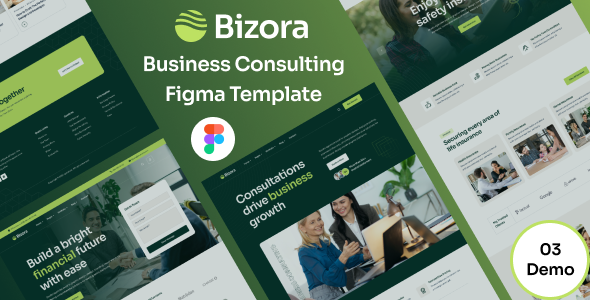 Bizora – Business Consulting Figma Template – 0 Sold!