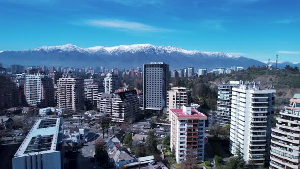 Downtown of Santiago capital city of Chile South America country.