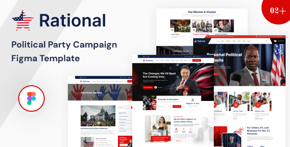 Rational - Political Party Campaign Figma Template