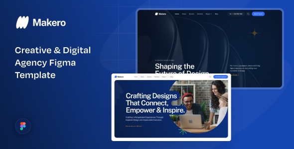 Makero - Creative & Digital Agency Figma Template