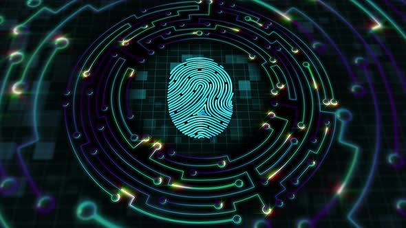 Fingerprint Circuit Electronic Board 02 4k 